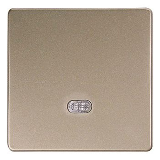 Одинарна кнопка E.Next e.lux.11651L.pn.l.nickel з підсвіткою нікель (ins0040007)
