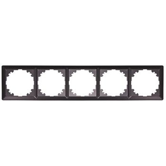 Рамка 5-містна E.Next e.lux.10104L.5.fr.anthracite антрацит (ins0040064)