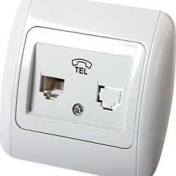 Телефонна розетка E.Next e.install.stand.814P1 (s035030)