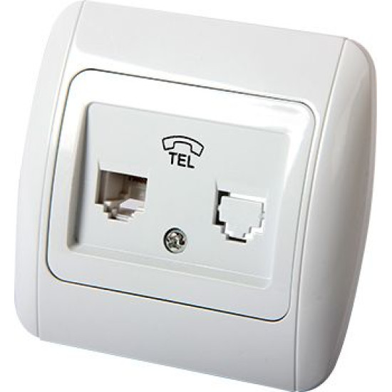 Телефонна розетка E.Next e.install.stand.814P1 (s035030)