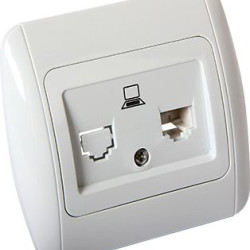 Комп'ютерна розетка E.Next e.install.stand.819С1 одинарна (s035032)