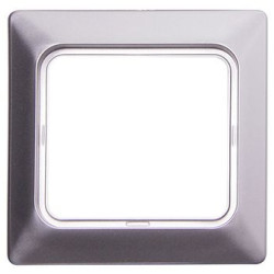 Рамка розетки E.Next e.lux.12094L.1.fr.wp.aluminium вологозахищена алюміній (ins0040088)