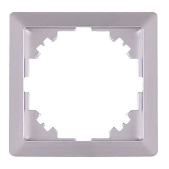 Рамка 1-містна E.Next e.lux.10024L.1.fr.aluminium алюміній (ins0040089)