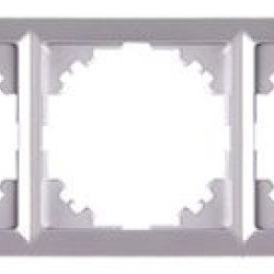 Рамка 3-містна E.Next e.lux.10064L.3.fr.aluminium алюміній (ins0040091)