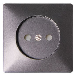 Панель розетки E.Next e.lux.12211L.pn.anthracite антрацит (ins0040036)