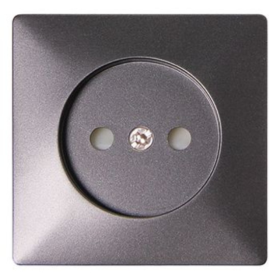 Панель розетки E.Next e.lux.12211L.pn.anthracite антрацит (ins0040036)