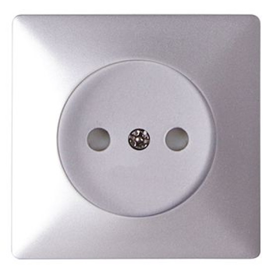 Панель розетки E.Next e.lux.12211L.pn.aluminium алюміній (ins0040102)