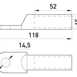 Алюмінієвий кабельний наконечник E.Next e.end.stand.a.120 (s020008)