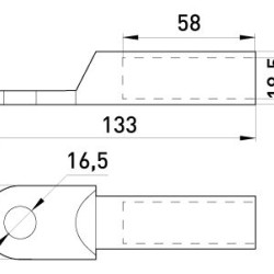 Алюмінієвий кабельний наконечник E.Next e.end.stand.a.185 (s020010)