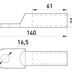 Алюмінієвий кабельний наконечник E.Next e.end.stand.a.240 (s020011)