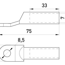 Мідно-алюмінієвий кабельний наконечник E.Next e.end.stand.ca.dtl.1.25 (s038003)