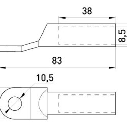 Мідно-алюмінієвий кабельний наконечник E.Next e.end.stand.ca.dtl.1.35 (s038004)