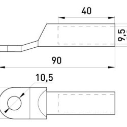 Мідно-алюмінієвий кабельний наконечник E.Next e.end.stand.ca.dtl.1.50 (s038005)