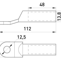 Мідно-алюмінієвий кабельний наконечник E.Next e.end.stand.ca.dtl.1.95 (s038007)
