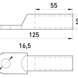 Мідний кабельний наконечник E.Next e.end.stand.dt.185 (s039010)
