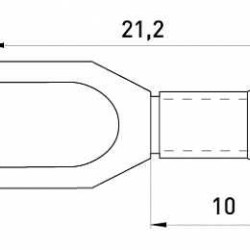 Вилковий наконечник E.Next e.terminal.stand.sv.1,25.3,2.black 0.5-1.5 кв.мм чорний (s2036003)