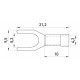 Вилковий наконечник E.Next e.terminal.stand.sv.1,25.5.yellow 0.5-1.5 кв.мм жовтий (s2036009)