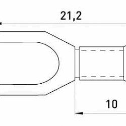 Вилковий наконечник E.Next e.terminal.stand.sv.2.3,2.blue 1.5-2.5 кв.мм синій (s2036018)