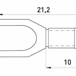 Вилковий наконечник E.Next e.terminal.stand.sv.2.5.red 1.5-2.5 кв.мм червоний (s2036022)