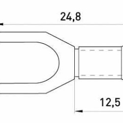 Вилковий наконечник E.Next e.terminal.stand.sv.3,5.4.yellow 2.5-4 кв.мм жовтий (s2036030)