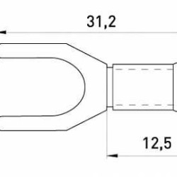 Вилковий наконечник E.Next e.terminal.stand.sv.5,5.6.black 4-6 кв.мм чорний (s2036045)
