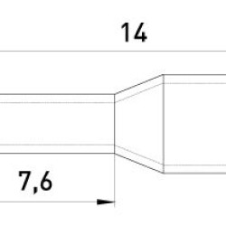 Втулковий наконечник E.Next e.terminal.stand.e7508.yellow 0.75 кв.мм жовтий (s3036009)