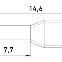 Втулковий наконечник E.Next e.terminal.stand.e1508.black 1,5 кв.мм чорний (s3036024)