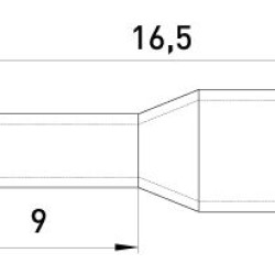 Втулковий наконечник E.Next e.terminal.stand.e4009.yellow 4 кв.мм жовтий (s3036037)
