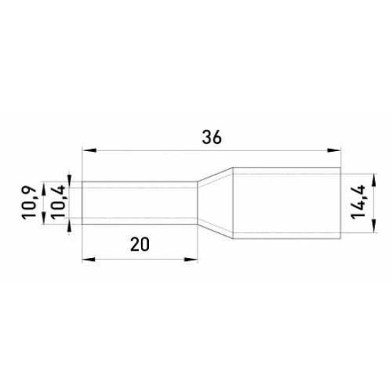 Втулковий наконечник E.Next e.terminal.stand.e50-20.green 50 кв.мм зелений 50шт (s3036057)