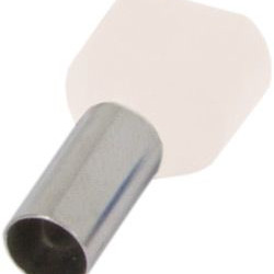 Ізольований наконечник E.Next e.terminal.stand.te.2.0.5.white 2x0,5 кв.мм білий (s4037000)