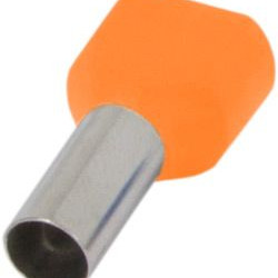 Ізольований наконечник E.Next e.terminal.stand.te.2.0.75.orange 2x0,75 кв.мм помаранчевий (s4037001)
