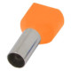 Ізольований наконечник E.Next e.terminal.stand.te.2.0.75.orange 2x0,75 кв.мм помаранчевий (s4037001)
