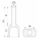 Ізольований наконечник E.Next e.terminal.stand.te.2.1.red 2x1 кв.мм червоний (s4037004)