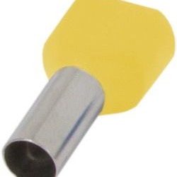Ізольований наконечник E.Next e.terminal.stand.te.2.1.5.yellow 2x1,5 кв.мм жовтий (s4037005)