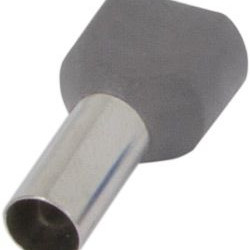 Ізольований наконечник E.Next e.terminal.stand.te.2.2.5.grey 2x2,5 кв.мм сірий (s4037008)