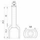 Ізольований наконечник E.Next e.terminal.stand.te.2.4.orange 2x4 кв.мм помаранчевий (s4037009)