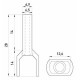 Ізольований наконечник E.Next e.terminal.stand.te.2.10.brown 2x10 кв.мм коричневий (s4037011)