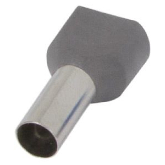 Ізольований наконечник E.Next e.terminal.stand.te.2.16.grey 2x16 кв.мм сірий (s4037012)