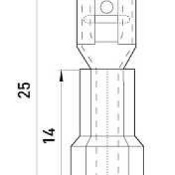 Ізольований наконечник E.Next e.terminal.stand.fdd5.5.250 (s4041009)