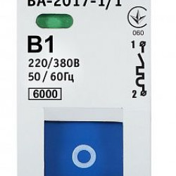 Модульний автоматичний вимикач Аско-Укрем ВА-2017/B 1р 1А (A0010170044)