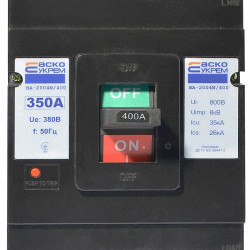 Силовий автоматичний вимикач Аско-Укрем ВА-2004N/400 3р 350А (A0010040073)