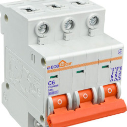 Автоматичний вимикач ECOHOME ECO 3p 6A С (ECO010030001)