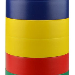 Набір ізолент №3 Аско-Укрем 0,13x19мм/20м 10шт 2 чорні+2 сині+2 жовті+1 червона+1 зелена+1 біла+1 жовто-зелена (A0150020023)