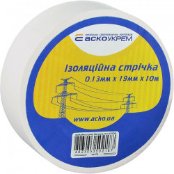 Ізолента Аско-Укрем 0,13x19мм/10м біла (A0150020032)