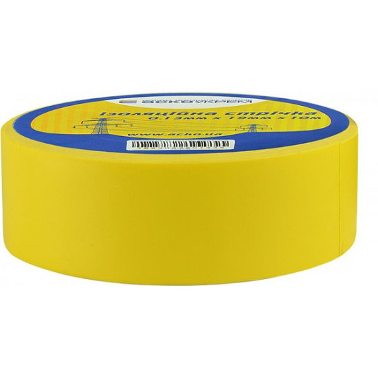 Ізолента Аско-Укрем 0,13x19мм/10м жовта (A0150020033)