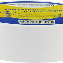 Ізоляційна стрічка Аско-Укрем 0,13x19мм/20м біла (A0150020038)
