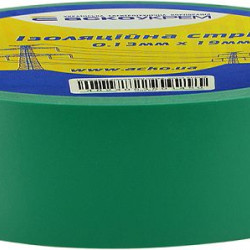 Ізоляційна стрічка Аско-Укрем 0,13x19мм/20м зелена (A0150020040)