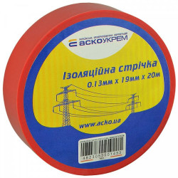 Ізострічка Аско-Укрем 0,13x19мм/20м червона (A0150020042)
