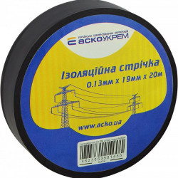 Ізострічка Аско-Укрем 0,13x19мм/20м чорна (A0150020043)