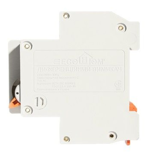 Вимикач диференційного струму ECOHOME ДВ 1Р+N 32A 30мА (ECO030010004)